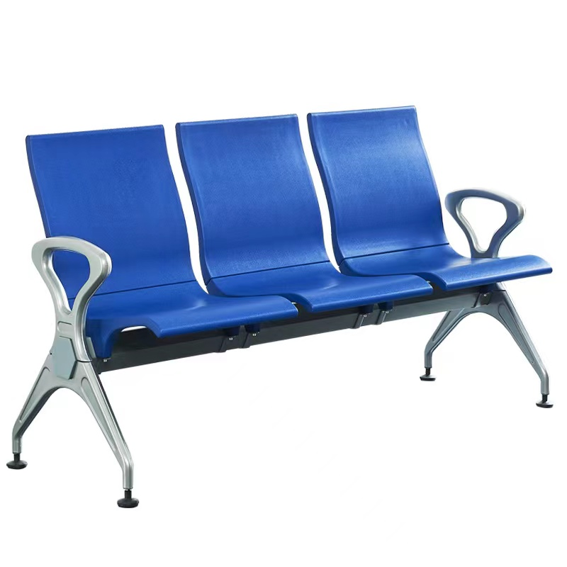 Public 3 Seat Waiting Bench Bank Airport Hospital Waiting Chair with Padding