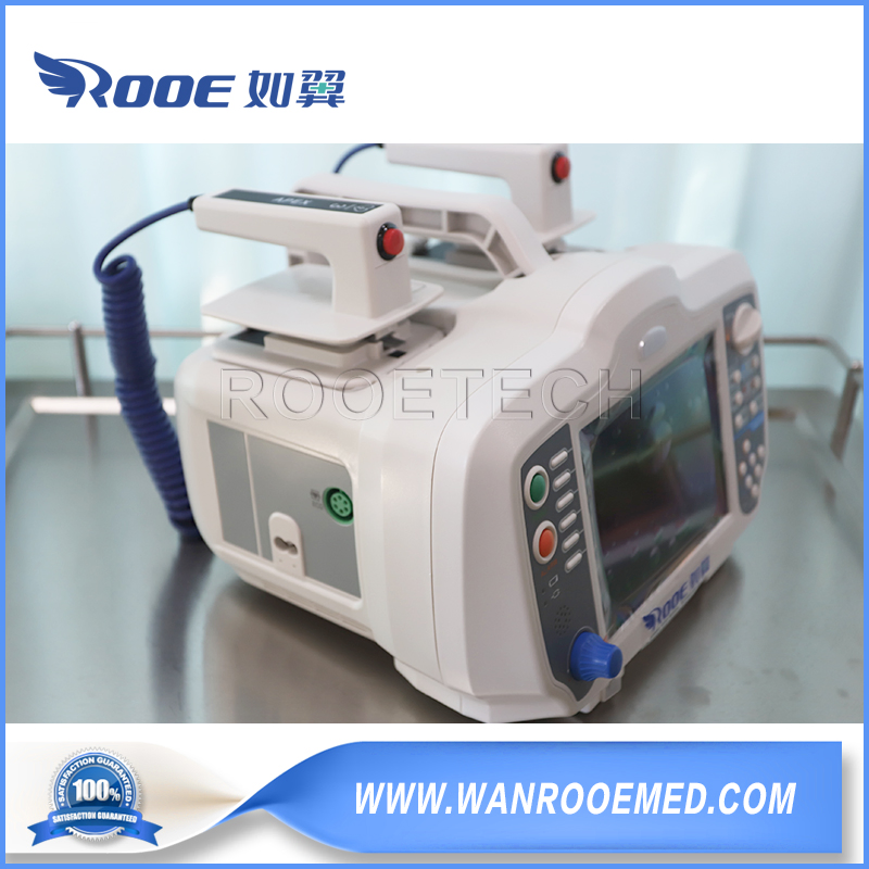 Portable First Aid Aed Biphase Automatic External Defibrillator with ECG Monitor and Pacer