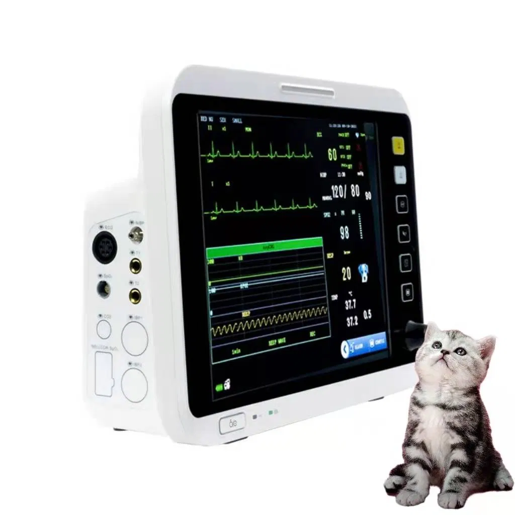 ICU Vital Sign Monitor ECG Waveform Portable Ccu Multiparameter Medical Monitor Multiparametro Vet Patient Monitor