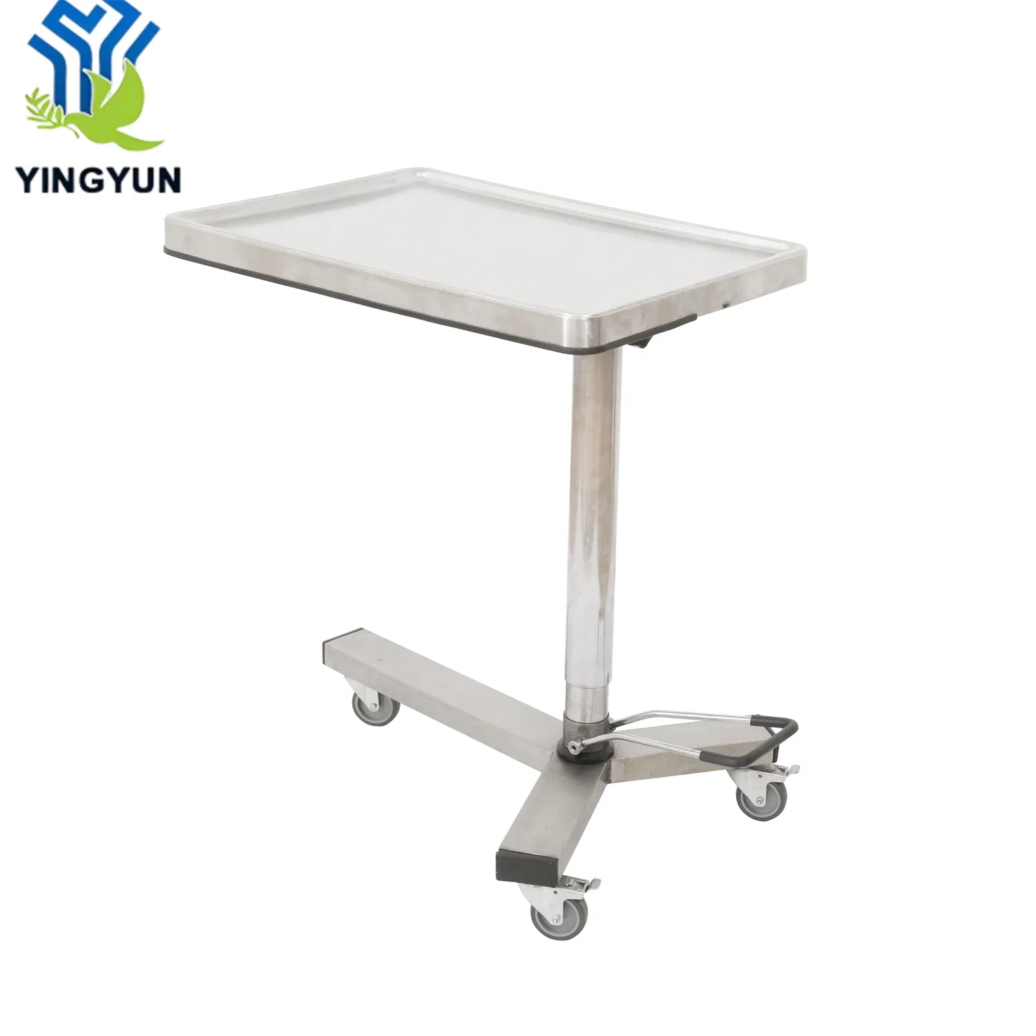 Medical Furniture 304 Stainless Steel Hospital Crash Medical Instrument Trolley Cart with Spacious Tray