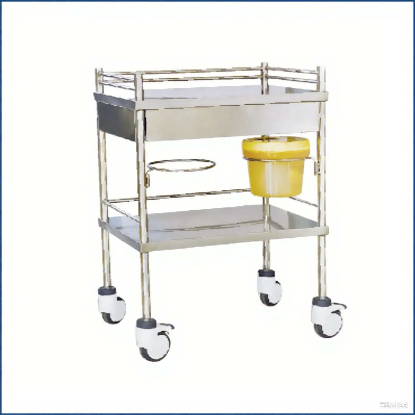 Big Drawers Trolley Stainless Steel Treatment Medical Surgical Instrument Trolley