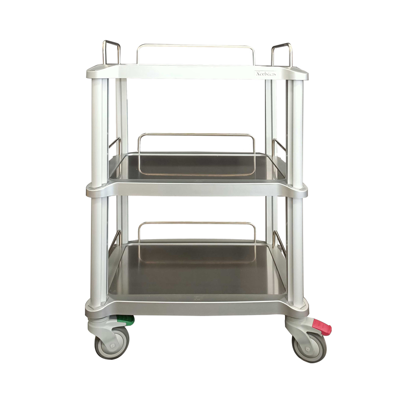 Low Price Metal Customized Color Surgical Instrument Trolley