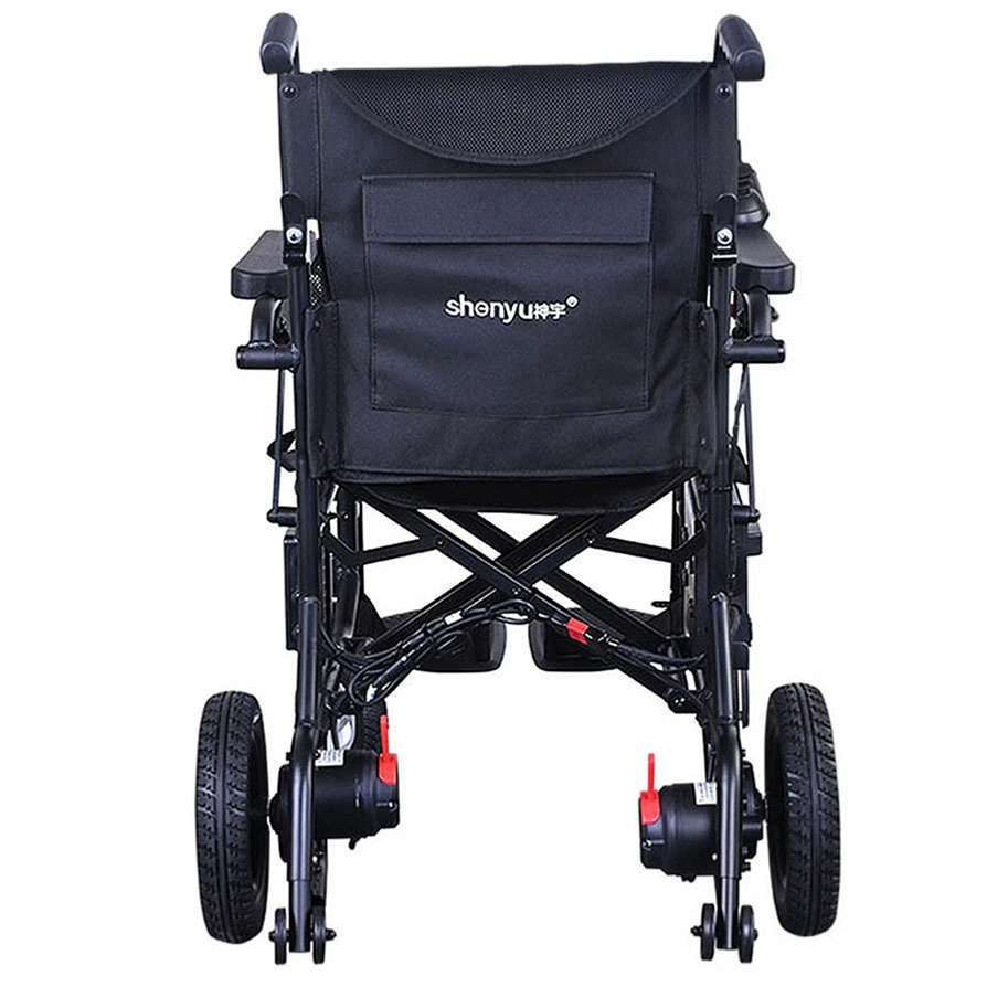 Adjustable Footrests Comfortable Seat 6" Front Wheel Electric Wheelchair