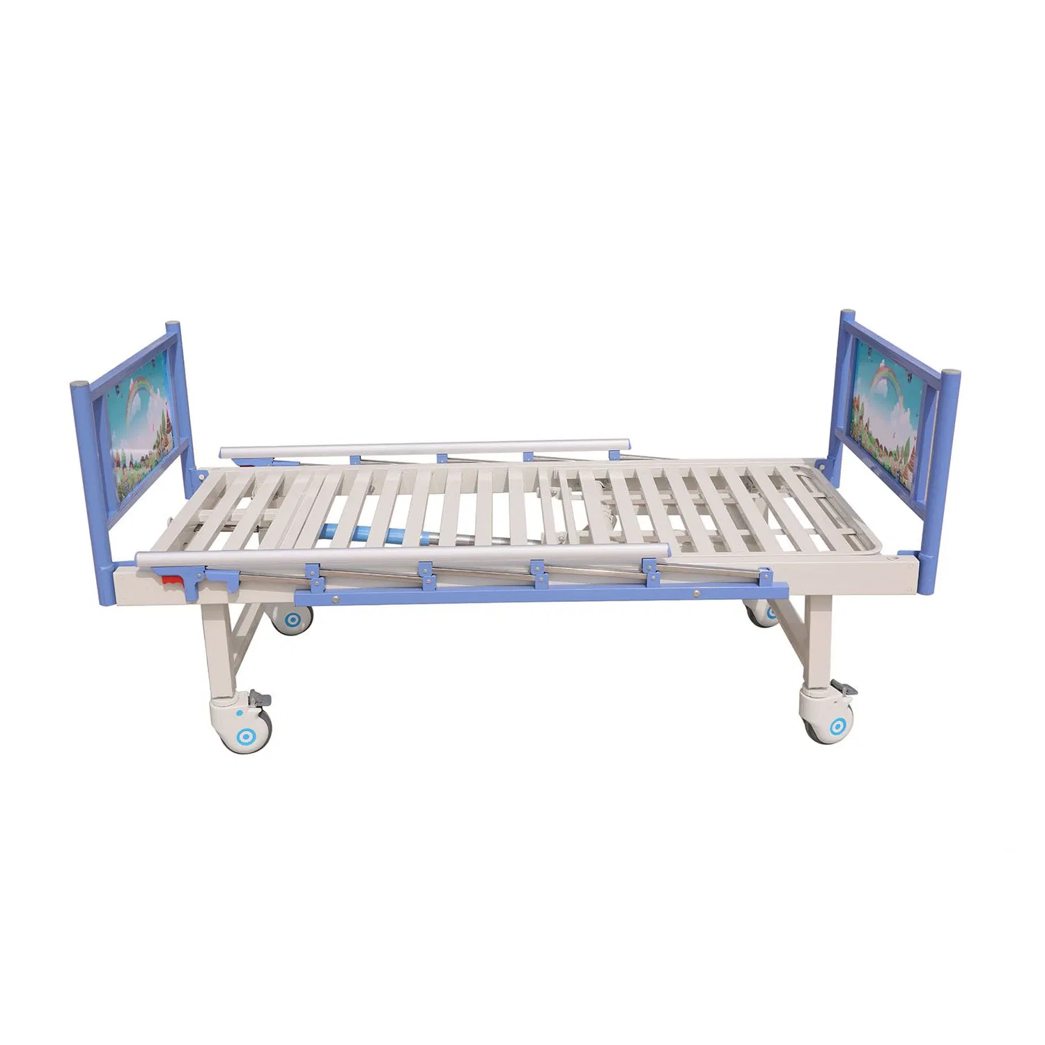 Medical ABS Manual Aluminum Metal Pediatric Children Child Hospital Beds