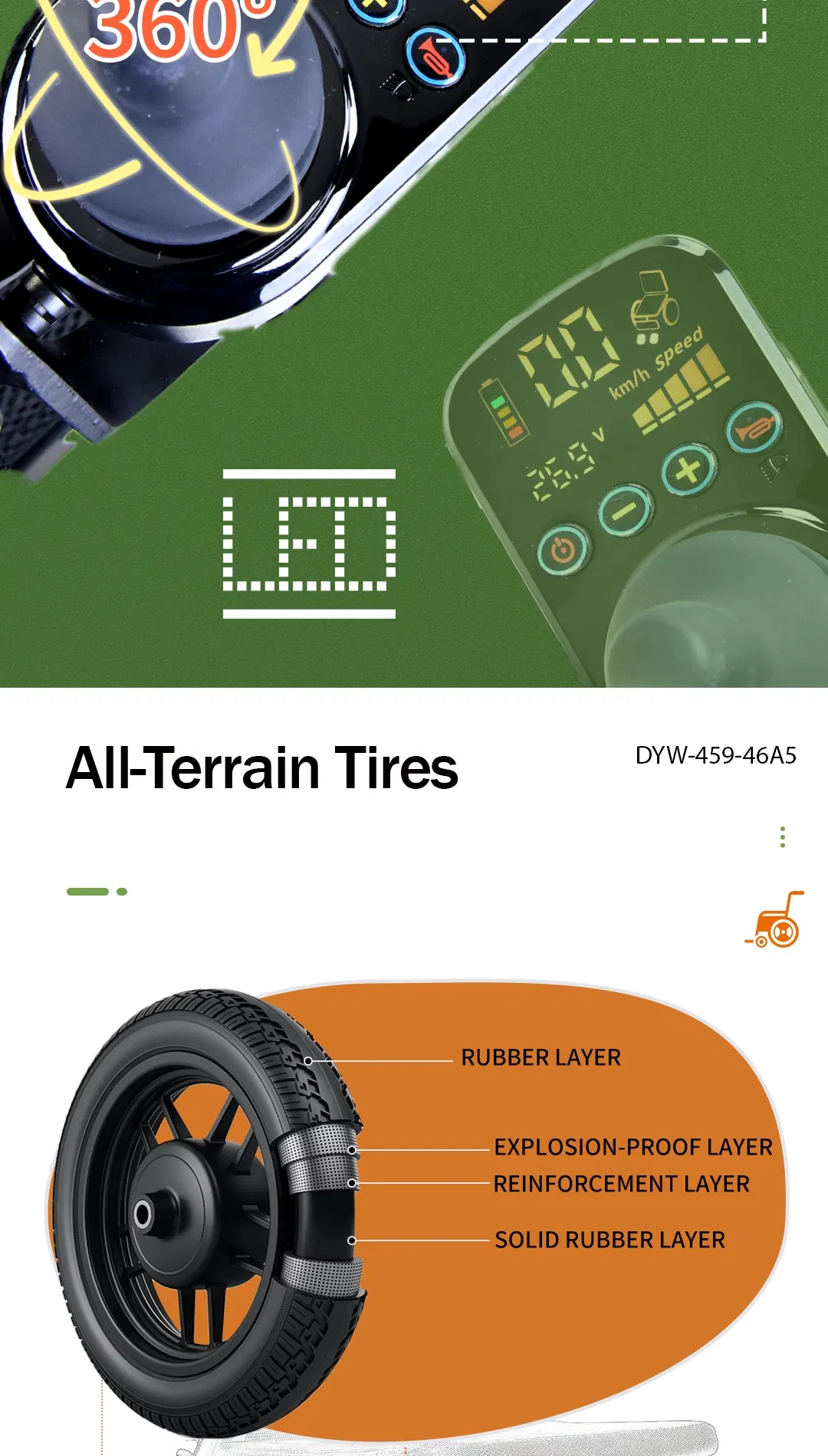 Electric Wheelchair Detail 6