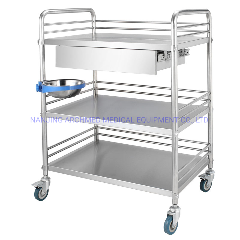Surgical Instrument Treatment Medicine Dressing Apparatus Therapy Medical Stainless Steel Trolley