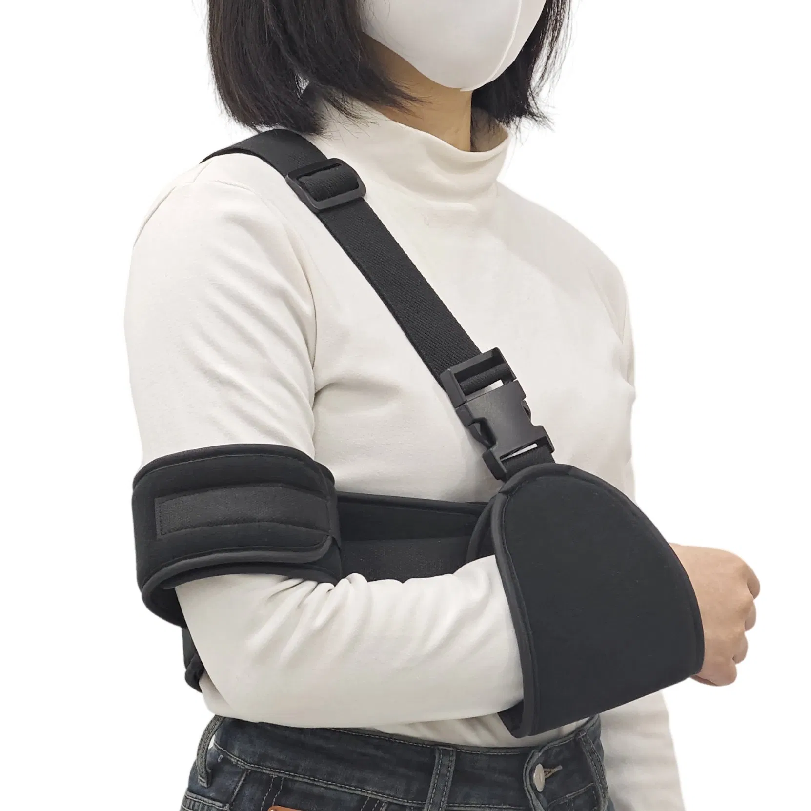Adjustable Lightweight Breathable Arm Support Custom Logo Shoulder Immobilizer with Sling for Comfortable