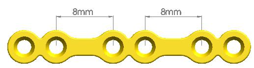 Jinlu Medical Orthopedic Implant 2.0mmstraight Maxillofacial Platetype-V