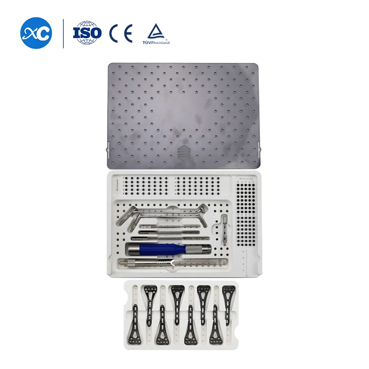 Orthopedic Titanium Implants Distal Radius Locking Plate Instruments Set