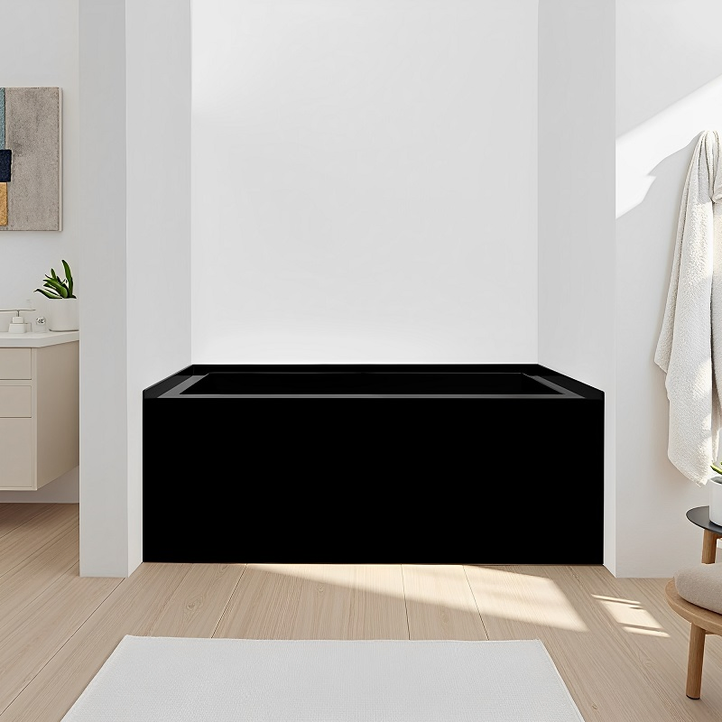 Wholesale Indoor Hotel Bathroom Corner Rectangle Walk in Soaking Acrylic Bath Tub for Adult