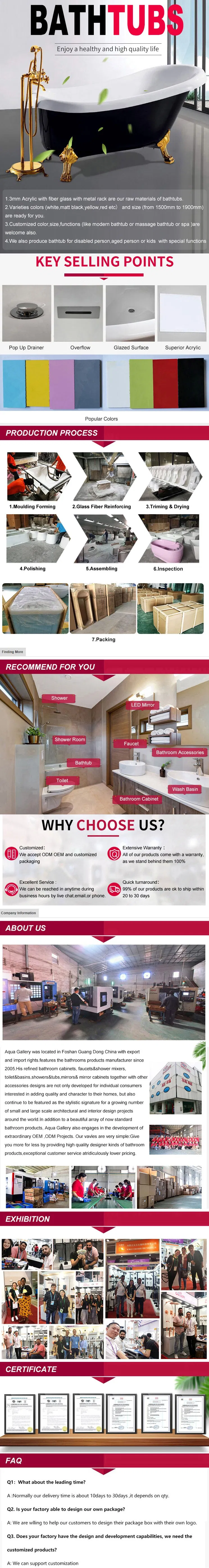 Bathtub Product Range