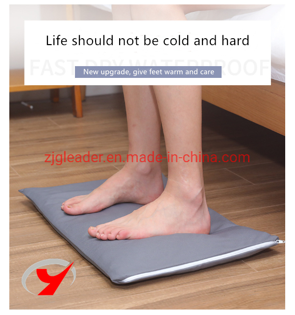 Zjgleader Hot Sale Water Absorbent Diatomite Earth Powder Fabric Non Slip Diatom Mud Shower Mat Soft Bath Mat New Arrived