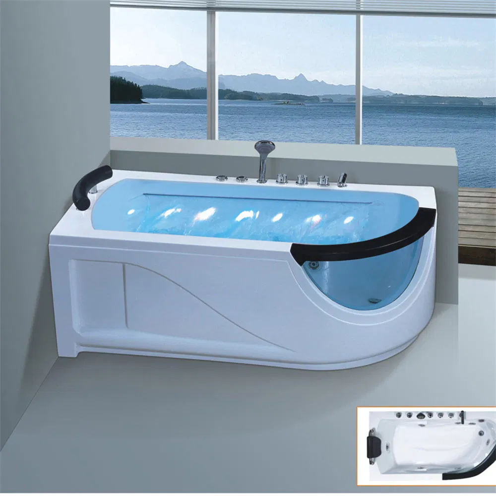 Foshan Manufacturer Acrylic Luxury Indoor Built in Bathtub Whirlpool Massage Jets Hot Tubs for Walk in Bathtub
