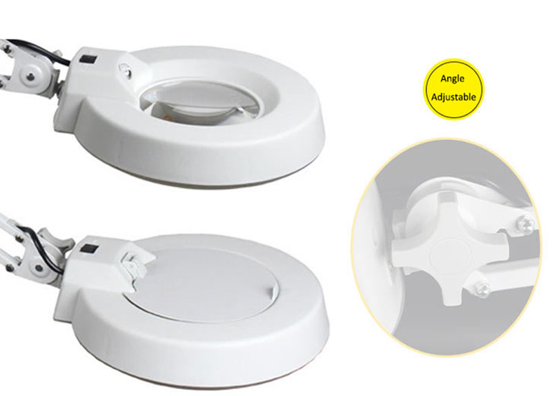 High-Definition Clamp LED Magnifying Lamp for Reading