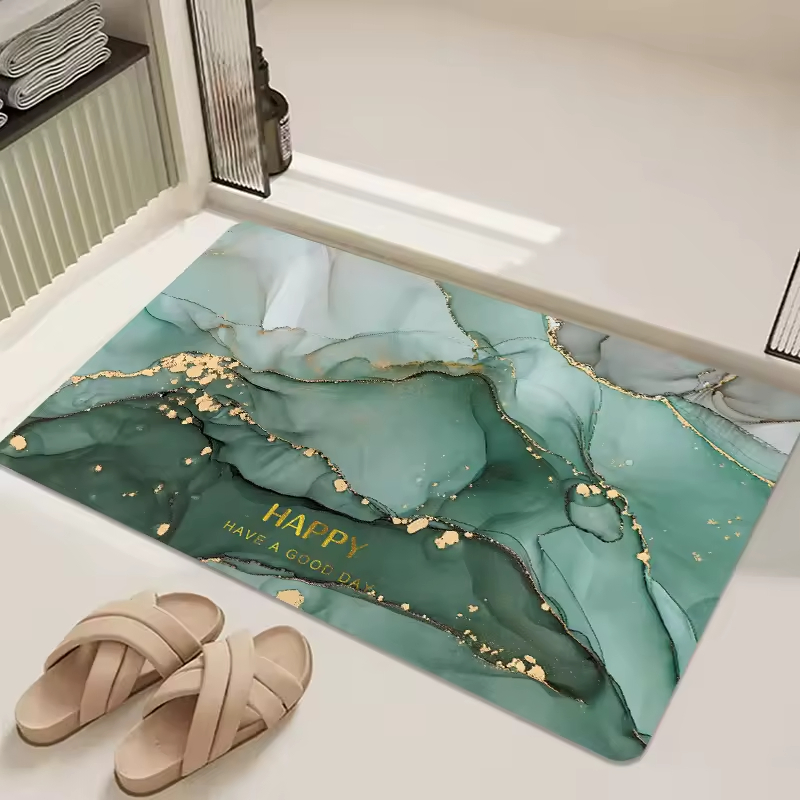 Bath Mat-Rubber Backing Non Slip Bathroom Rugs Quick Dry Absorbent Floor Mat