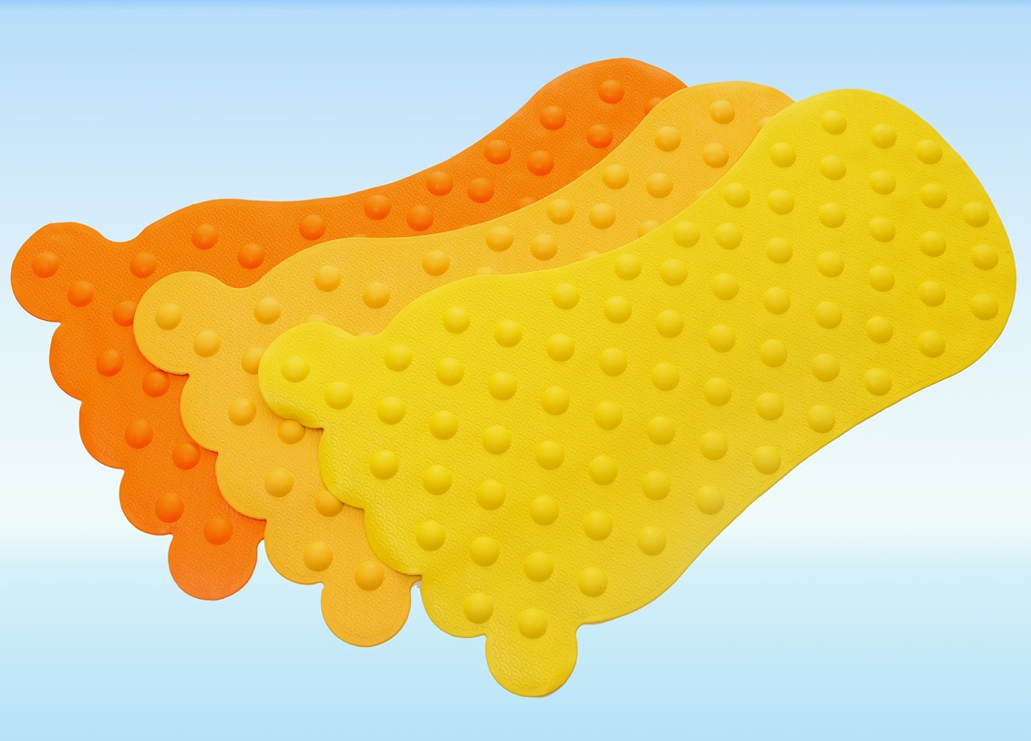 Non Slip Baby Protection Natural Rubber Shower Bath Mat with Suckers