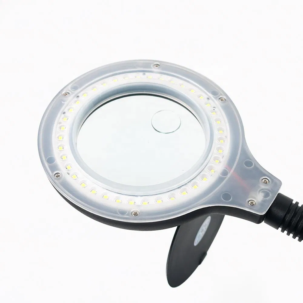 LED Magnifying Glass Table &amp; Desk Light Dental Laboratory Crafts Painting Sewing Jewelry Reading Close Work Magnifier Lamps