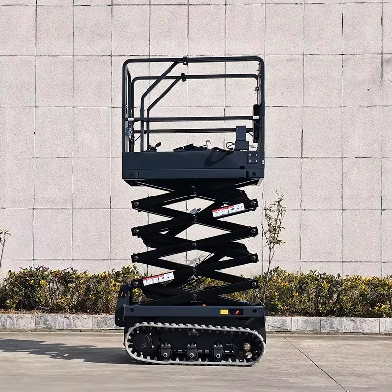 New Mobile Manual Home Lifting Platform Mini Crawler Hydraulic 200kg Lift Electric Stair Scissor Lift