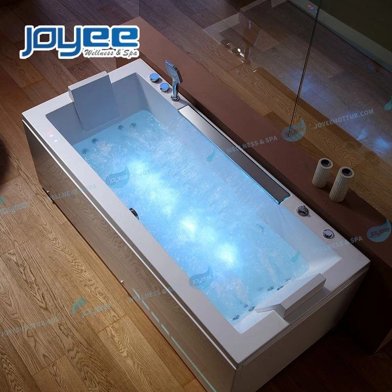 Joyee Marble Walk-in Acrylic Mini Bathtub Corner Massage SPA Bathtub Low Walk in Tub Shower Combo