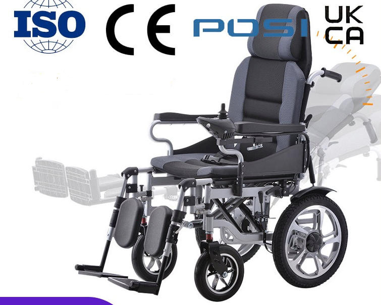 Factory Electric Wheelchair Reclining Electric Power Wheelchair Foldable Wheelchair for Disabled