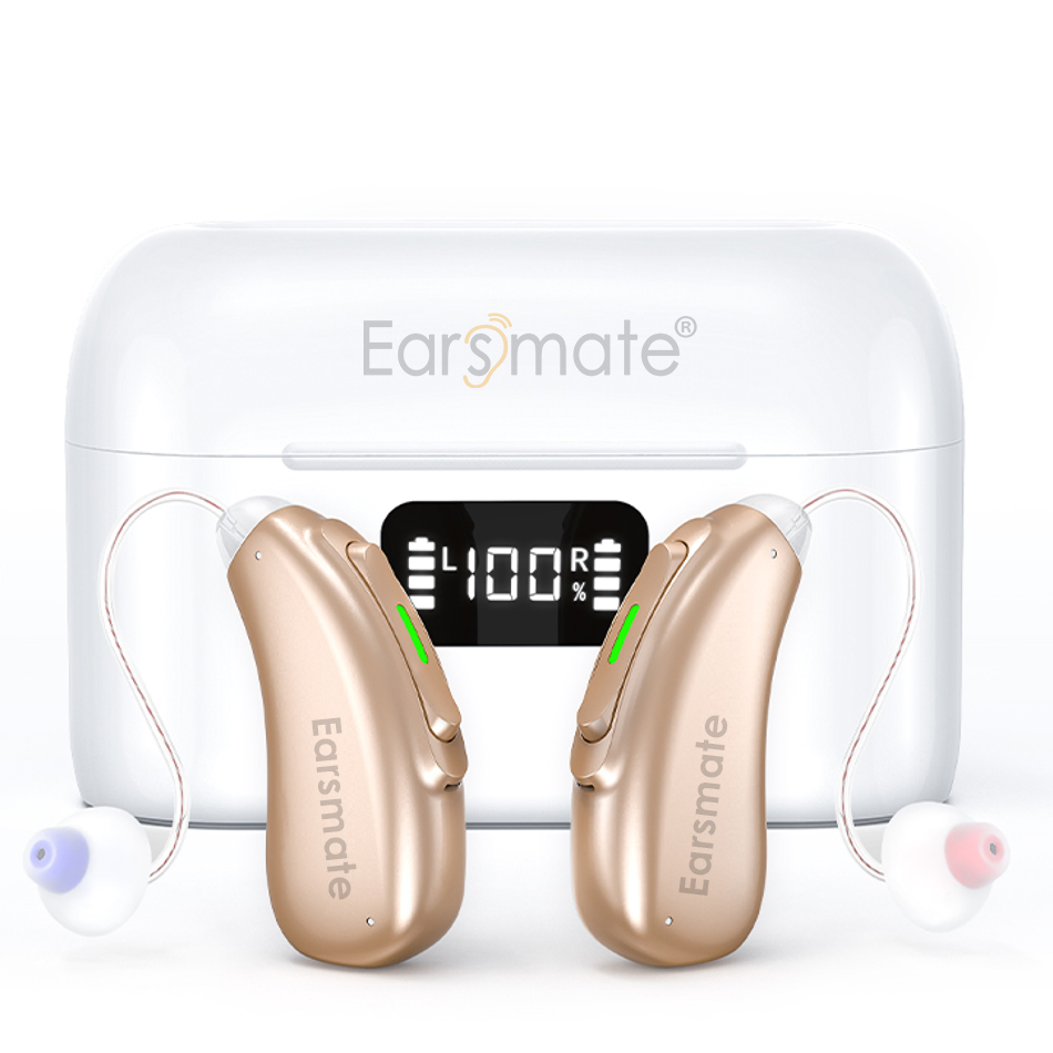 Bluetooth Wireless Best Digital Hearing Aid for The Deaf People Ear Machine Buy Wholesale Price Earsmate G29 Phone APP and Calls Music Streaming