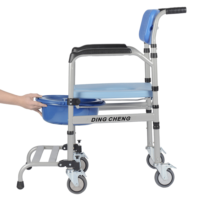 Dinglian Dl-6022t Rolling Medical Wheelchair Commode Bath Mobility Equipment