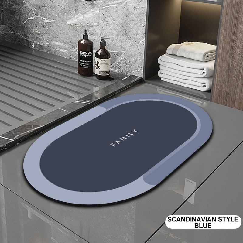 Rubber Backing Non Slip Quick Dry Super Absorbent Thin Bathroom Rugs Custom Washable Floor Mats Bath Mat for in of Bathtub