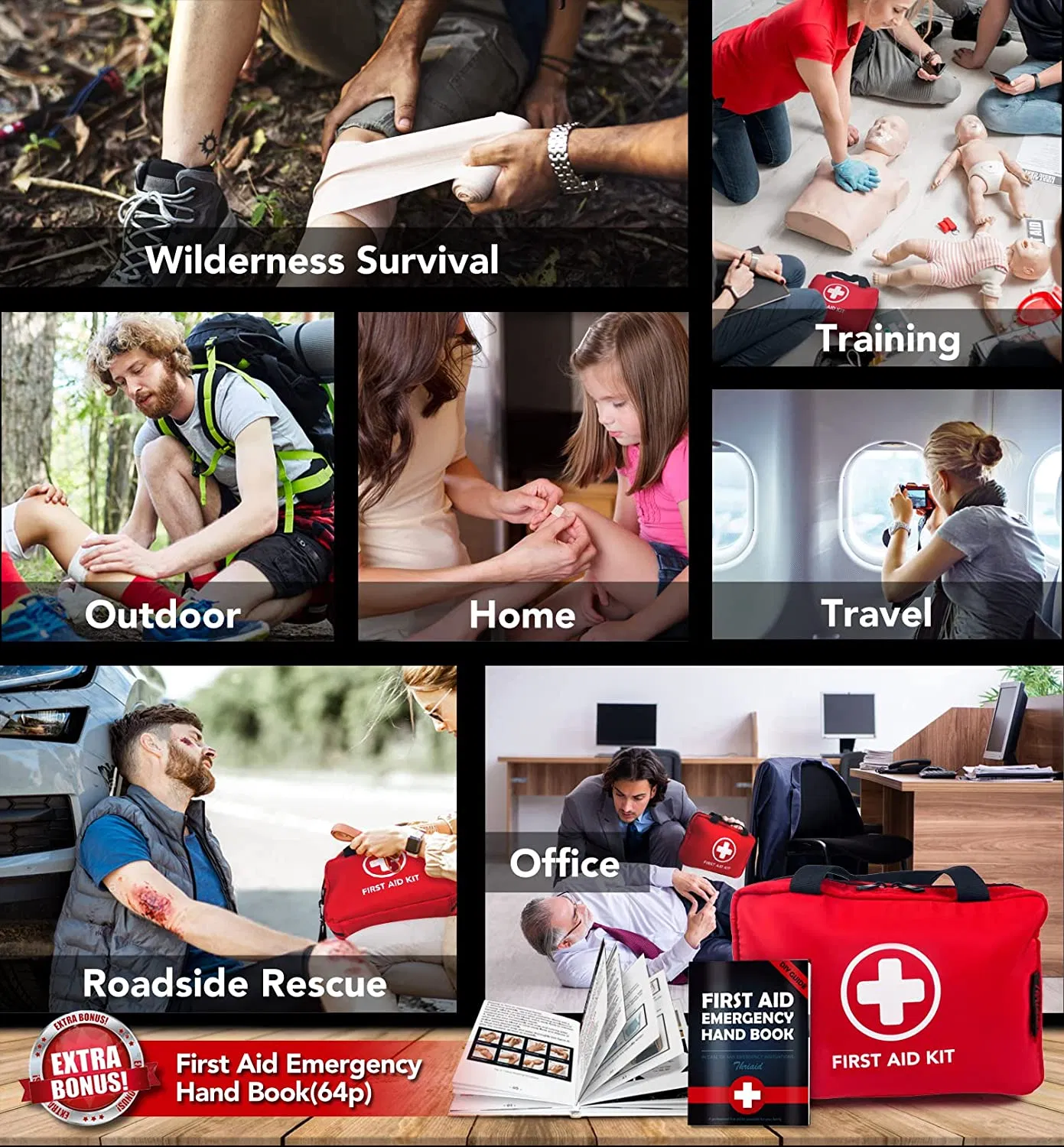 Free Sample Customized Available Medical Car First Aid Kit
