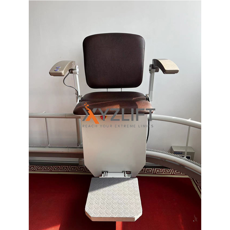 Curved Stair-Climbing Lift Reduced Mobility Alone on The Stairs for The Elderly