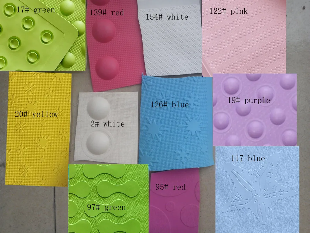 Natural rubber shower mat