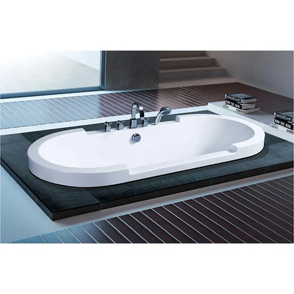 Drop in Corner Bathtub for Adult 2 Person Acrylic Air Massage Walk in Jet Whirlpool Bathtub