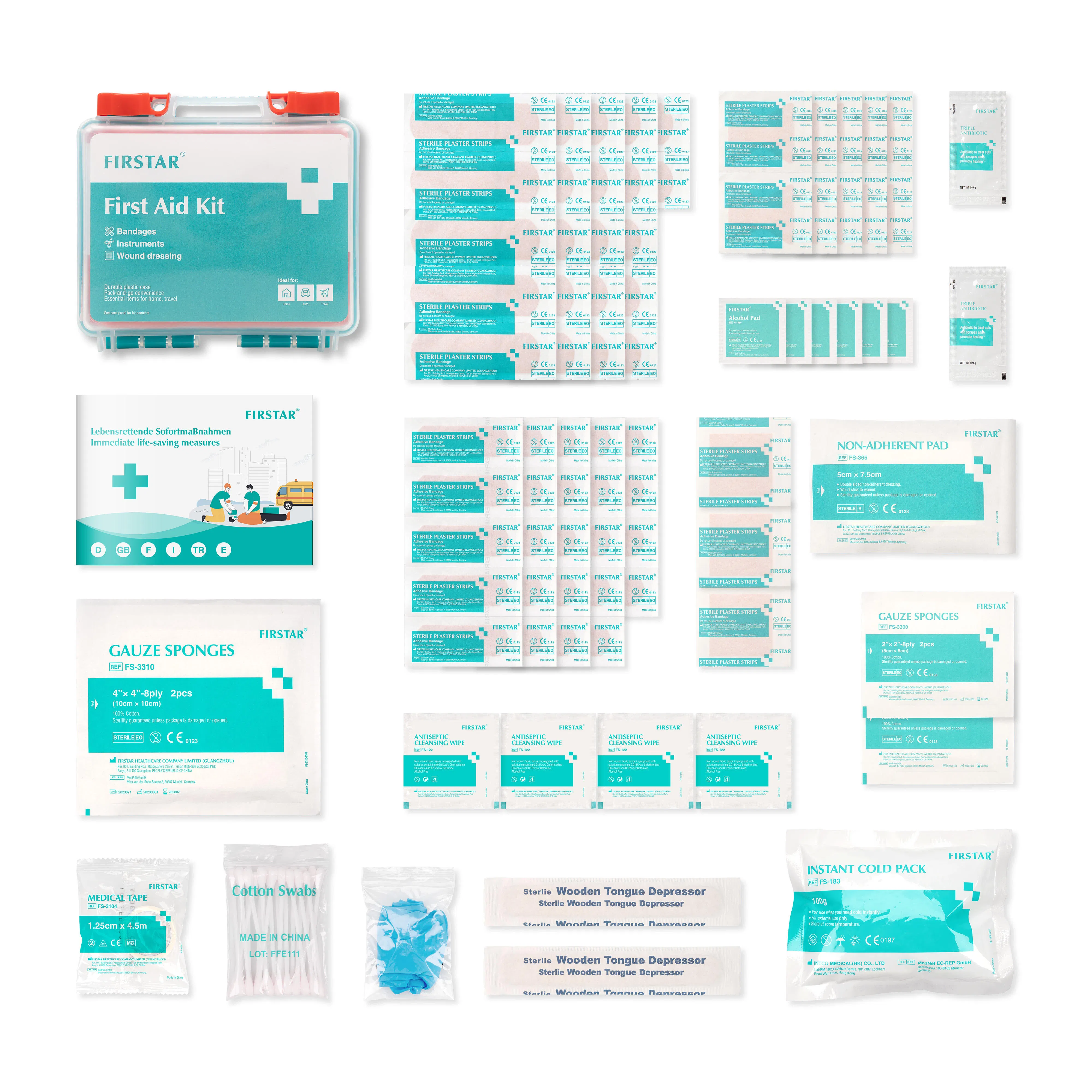 Comprehensive First Aid Kit for Workplace, Home, and Outdoor Adventures