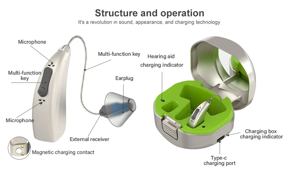 Digital Rechargeable Hearing Aid