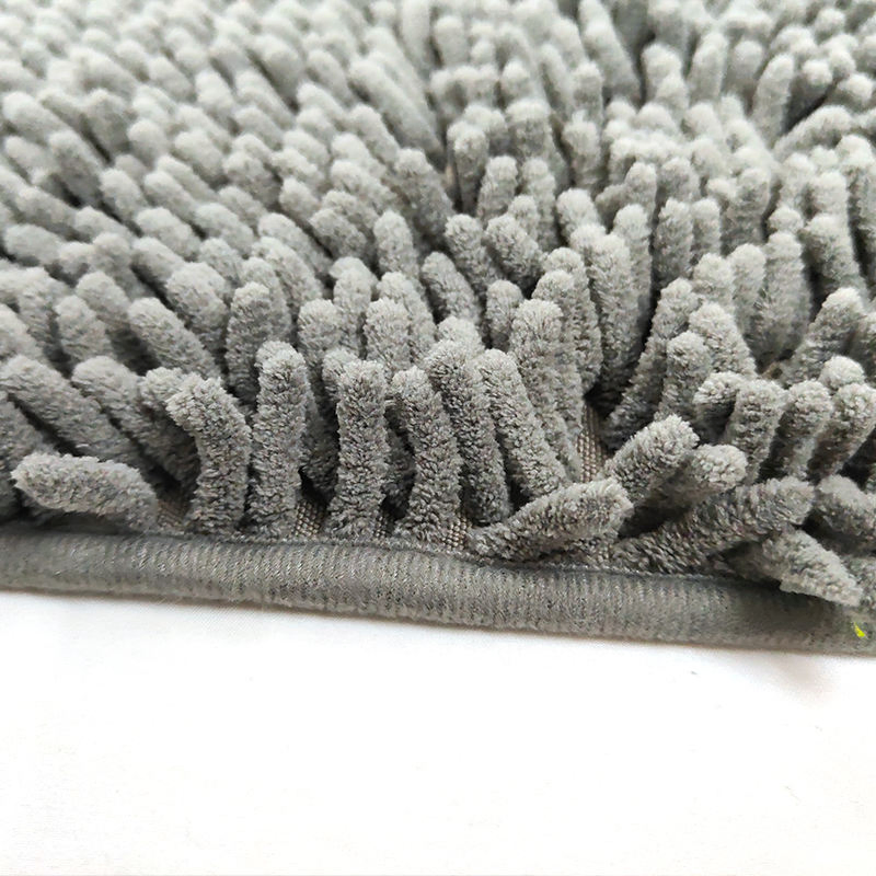 Microfiber Chenille Bath Mat Non-Slip and Water Absorption Bathroom Mat Bath Mat Chenille