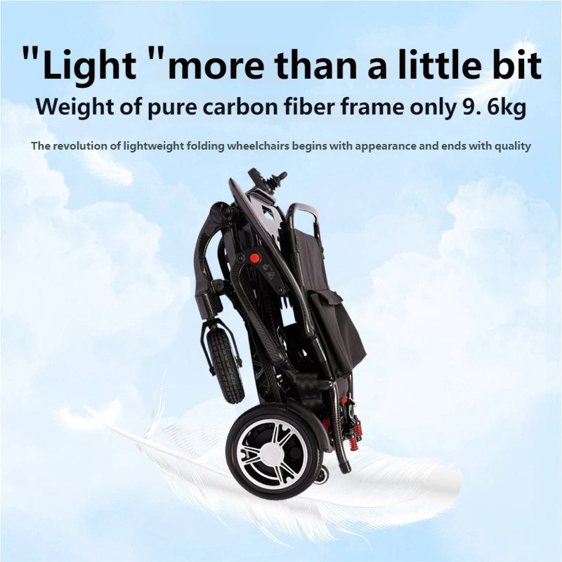 Compact Carbon Fiber Electric Wheelchair Ideal for Daily City Commuting