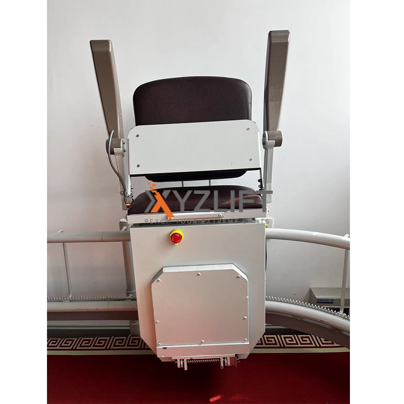 Curved Stair-Climbing Lift Reduced Mobility Alone on The Stairs for The Elderly