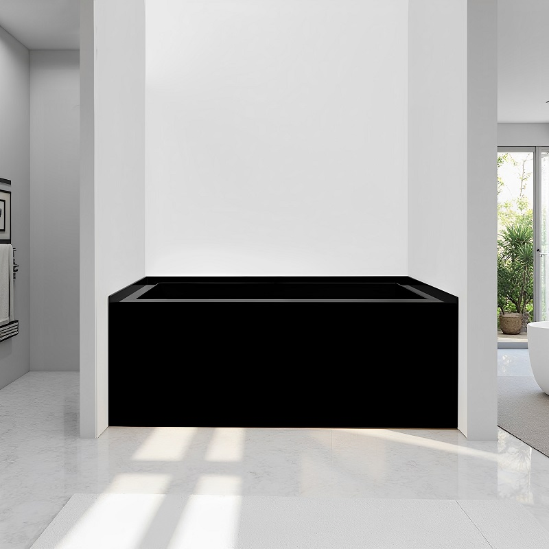 Wholesale Indoor Hotel Bathroom Corner Rectangle Walk in Soaking Acrylic Bath Tub for Adult