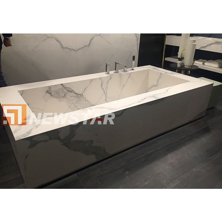 Newstar Luxury Hotel Walk in Indoor Modern Style Marble Bathtub