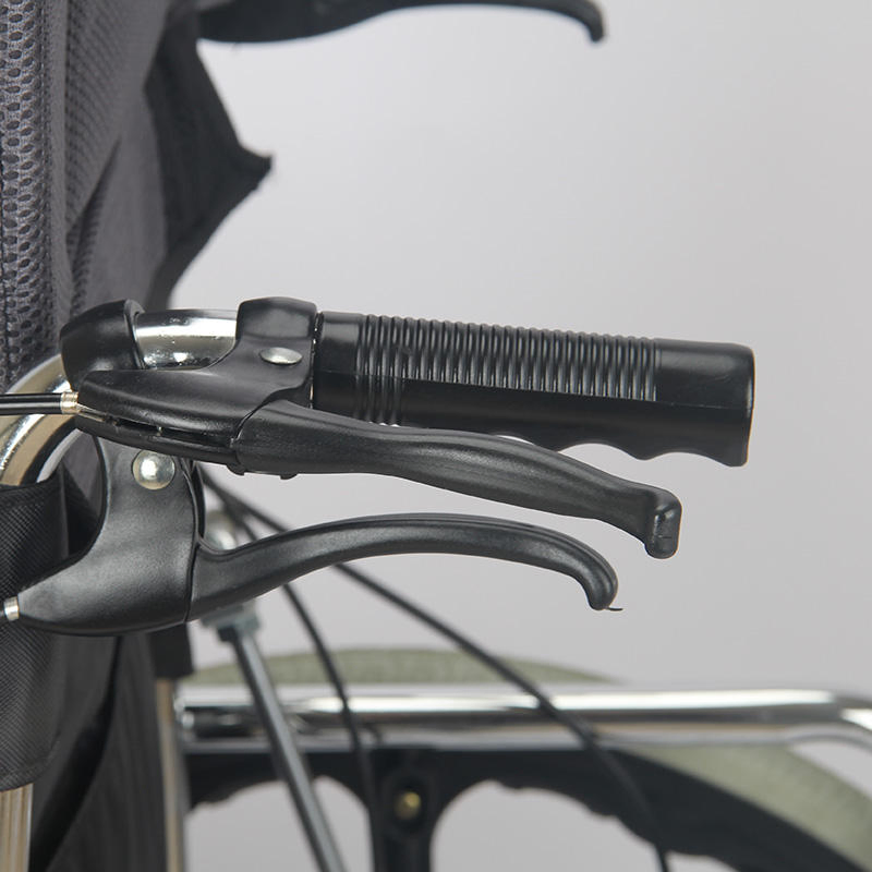 Factory Wholesale High Back Reclining Steel Commode Wheelchair, Detachable Armrest, Detachable Elevating Legrest