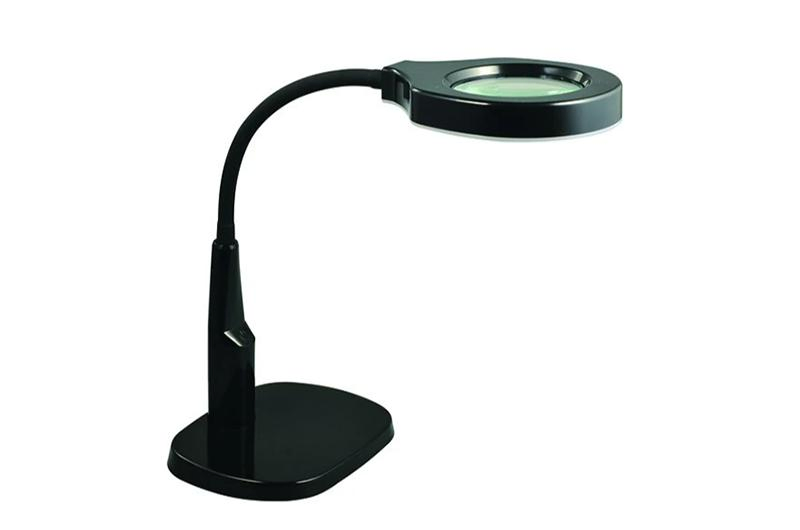 Desk Magnifier with LED Lamp Reading Beauty Repair Maintenance Inspection