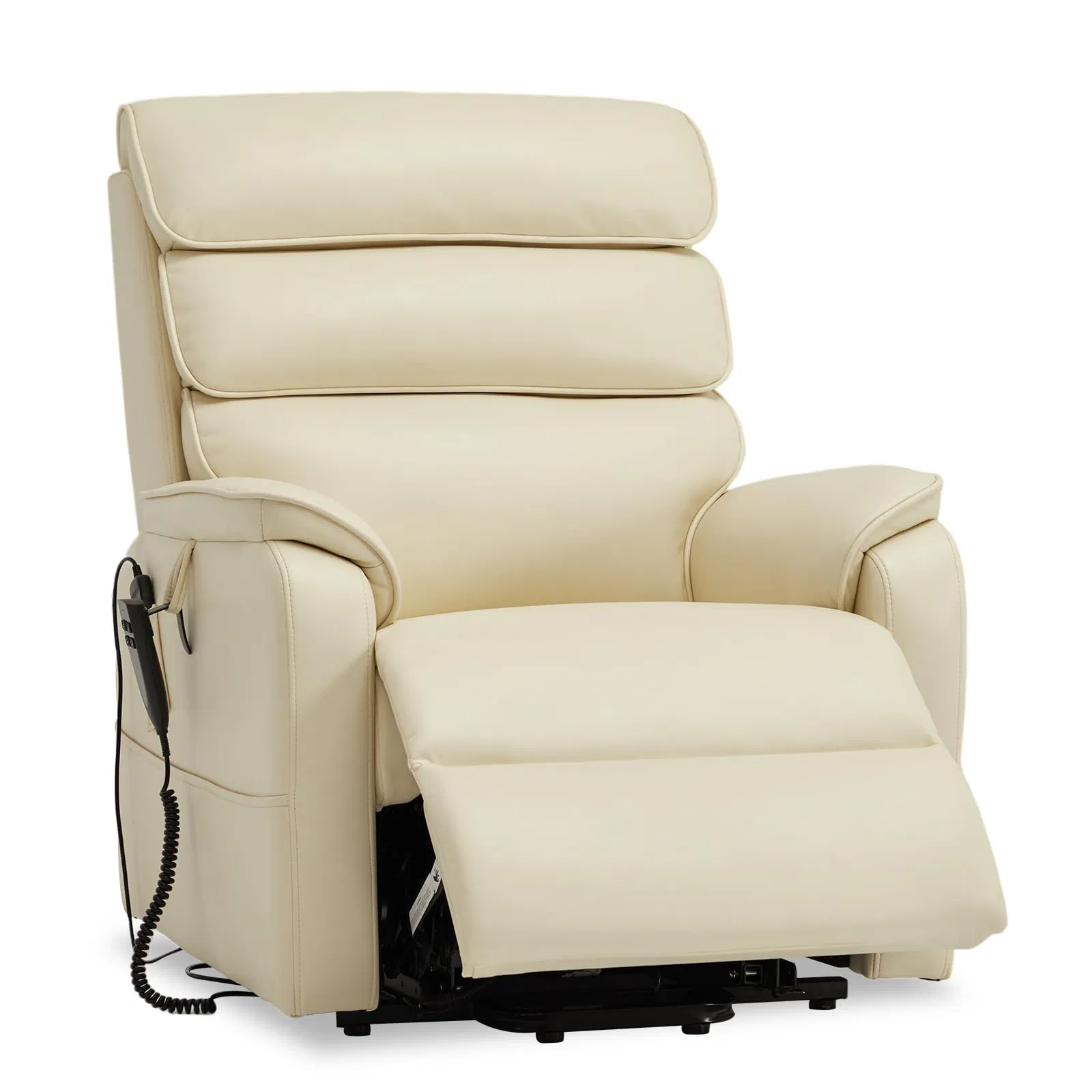 Dual Motor Power Lift Recliner with Massage and Heat Features for Seniors