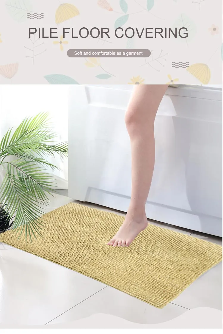 Microfiber Chenille Bath Mat