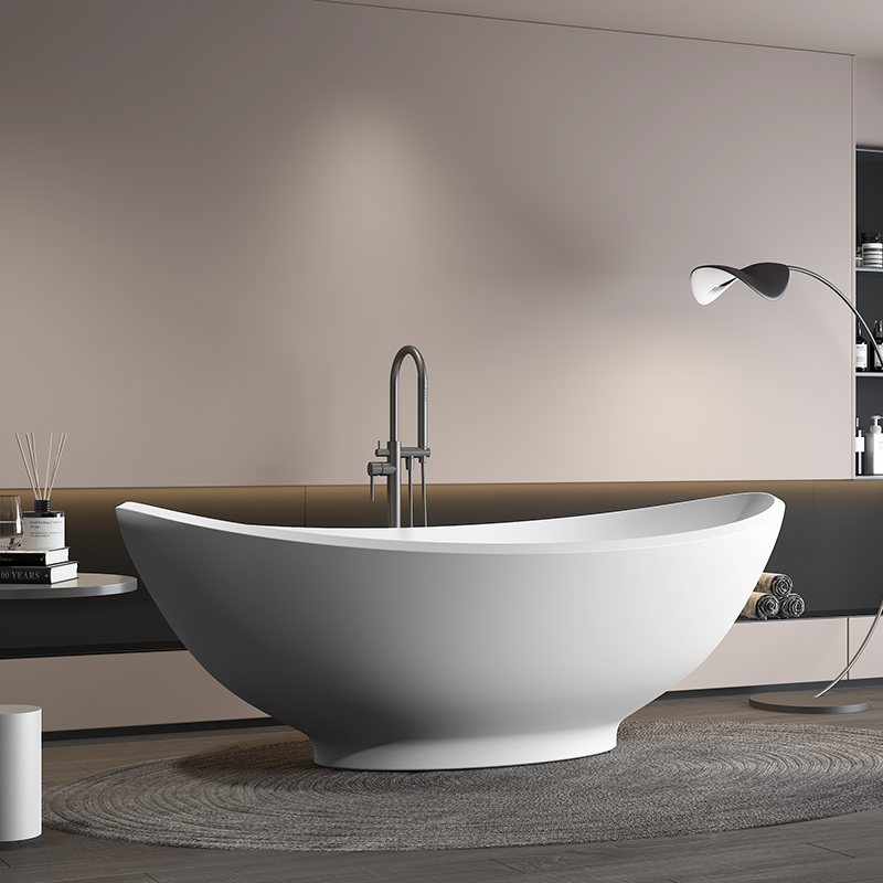 Luxury Freestanding Walk in Oval SPA Hot Tub for Chic and Stylish Resort and Hotel Indoor Use