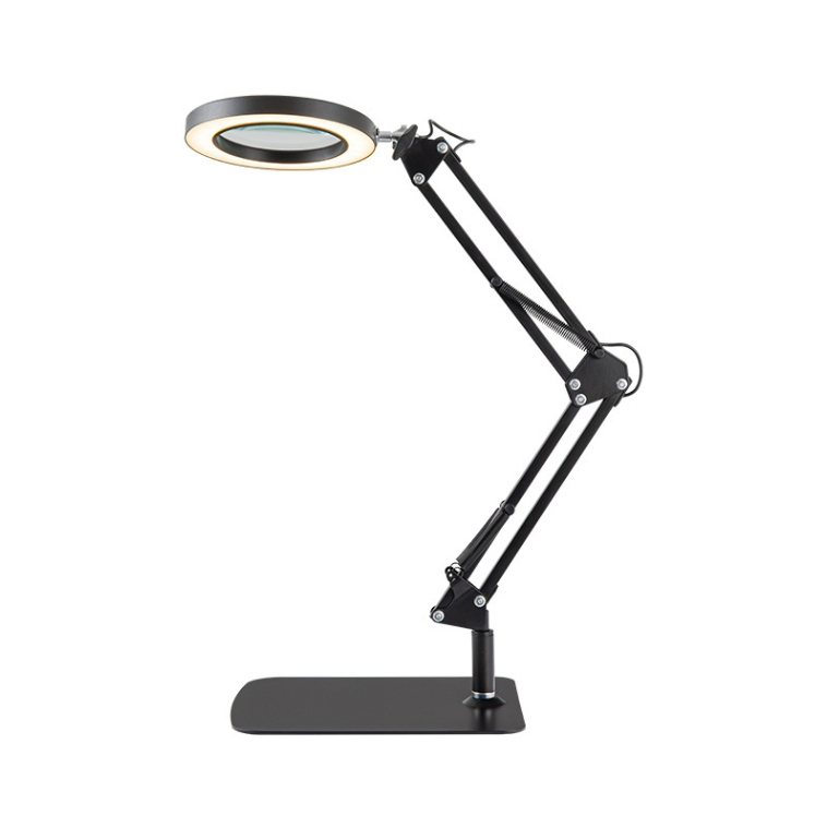 Three-Color 2in1 LED Magnifying Glass Lamp Desk