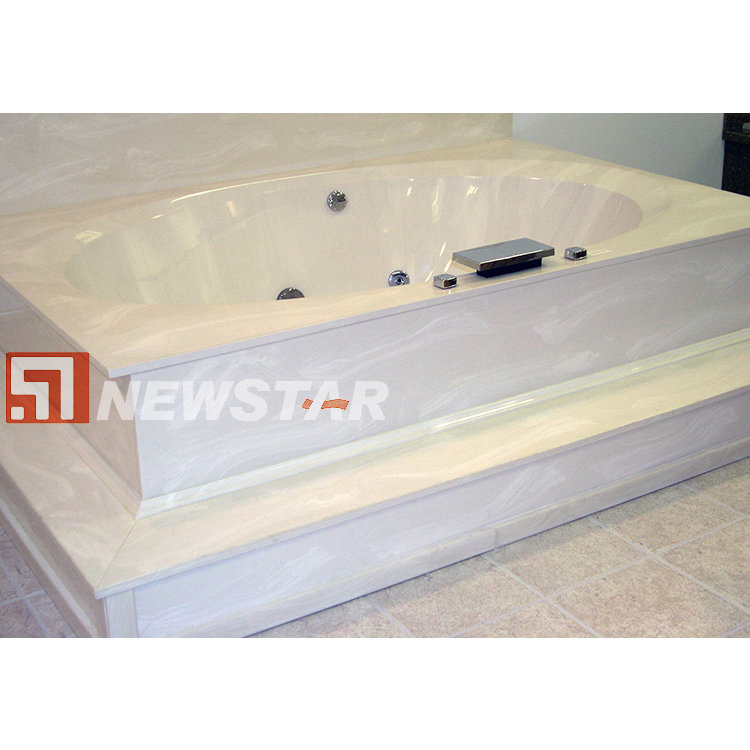 Newstar Luxury Hotel Walk in Indoor Modern Style Marble Bathtub