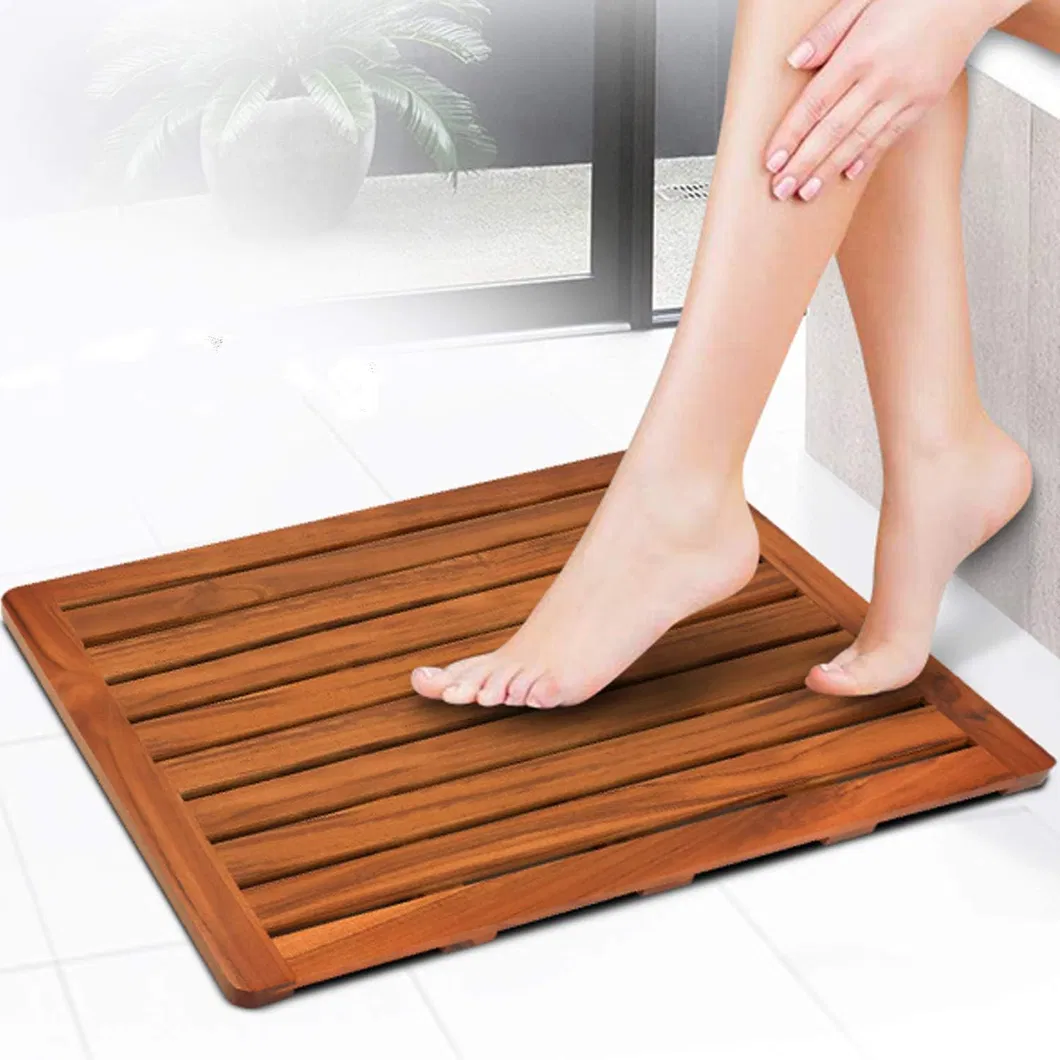 Acacia Wood Bath Mat - View 1