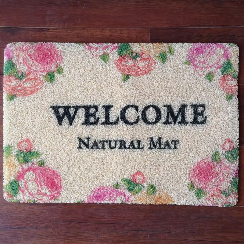 Custom PP Nylon Plastic PVC TPE TPR Rubber Golf Non Anti Slip Welcome Home Entrance Foot Foam Prayer Front Logo Printed Bath Bathroom Kitchen Floor Door Mat