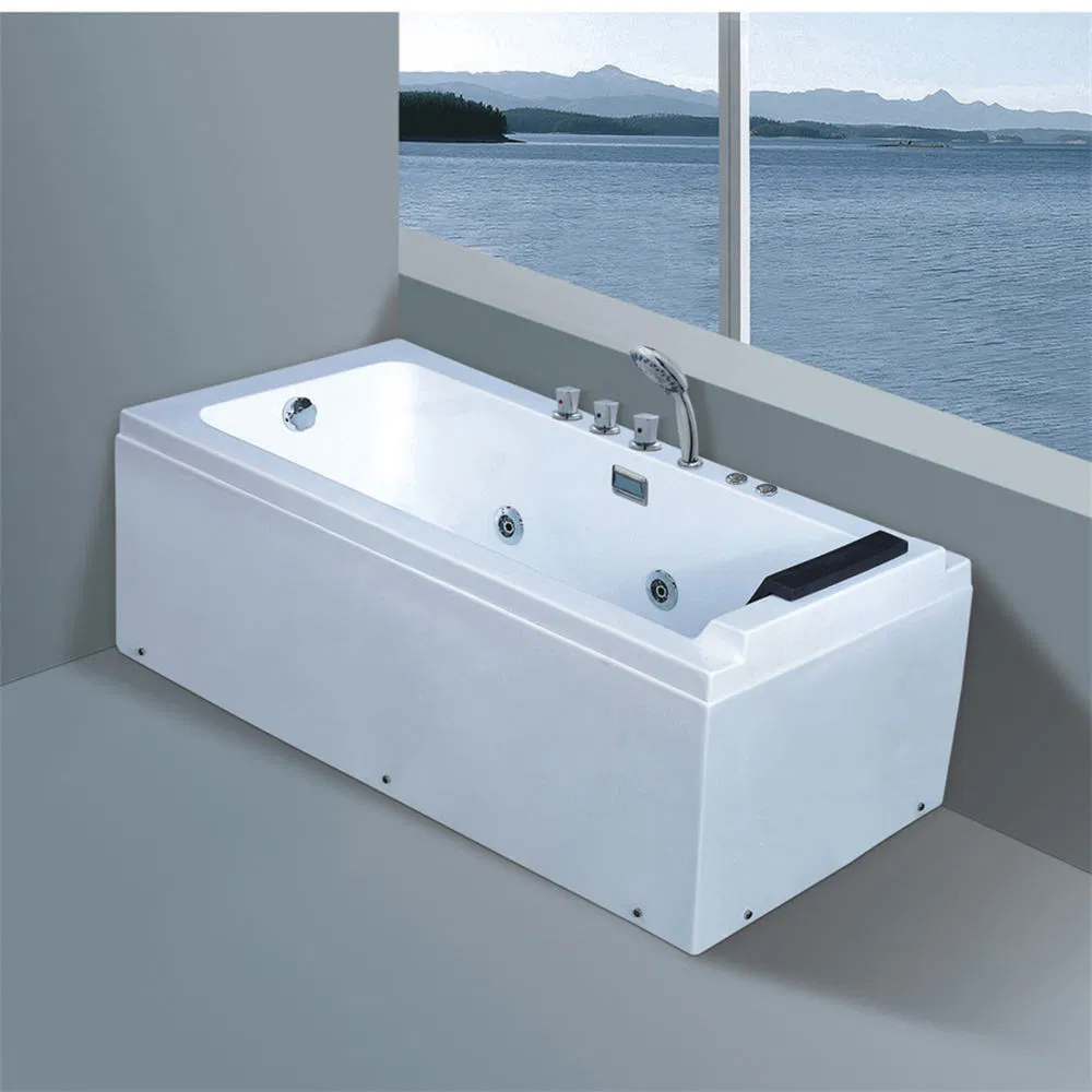 Foshan Manufacturer Acrylic Luxury Indoor Built in Bathtub Whirlpool Massage Jets Hot Tubs for Walk in Bathtub