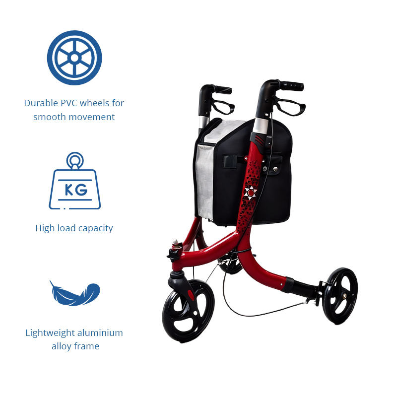 Elderly Care Services Rollator Walker for Rehabilitation Patients Outdoor Mobility Aid