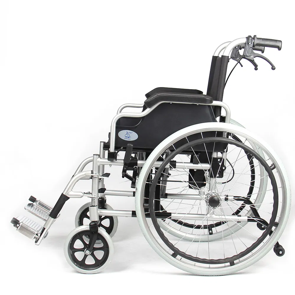 Foldable Compact Aluminium Manual Wheelchair for Adult Easy Maneuver